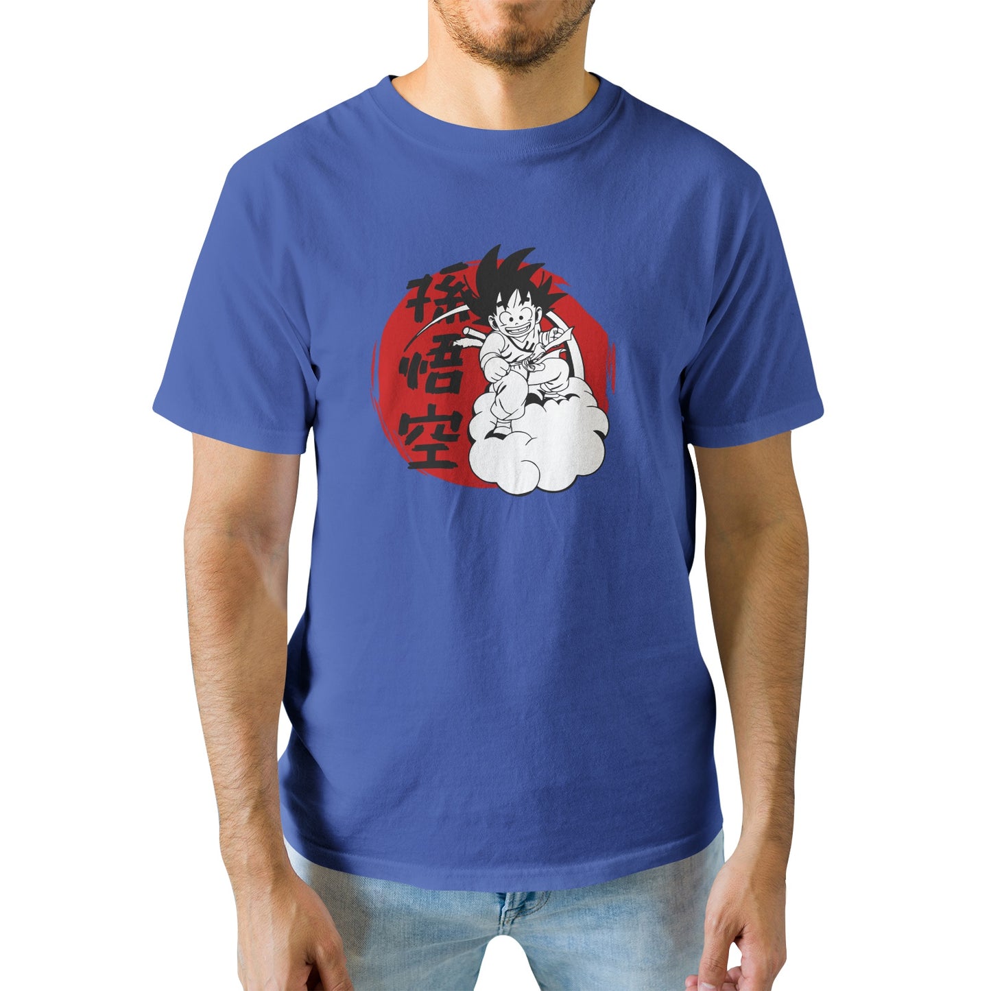 Kenshi Manga - T-shirt Custom - XS/3XL - Noir & Bleu