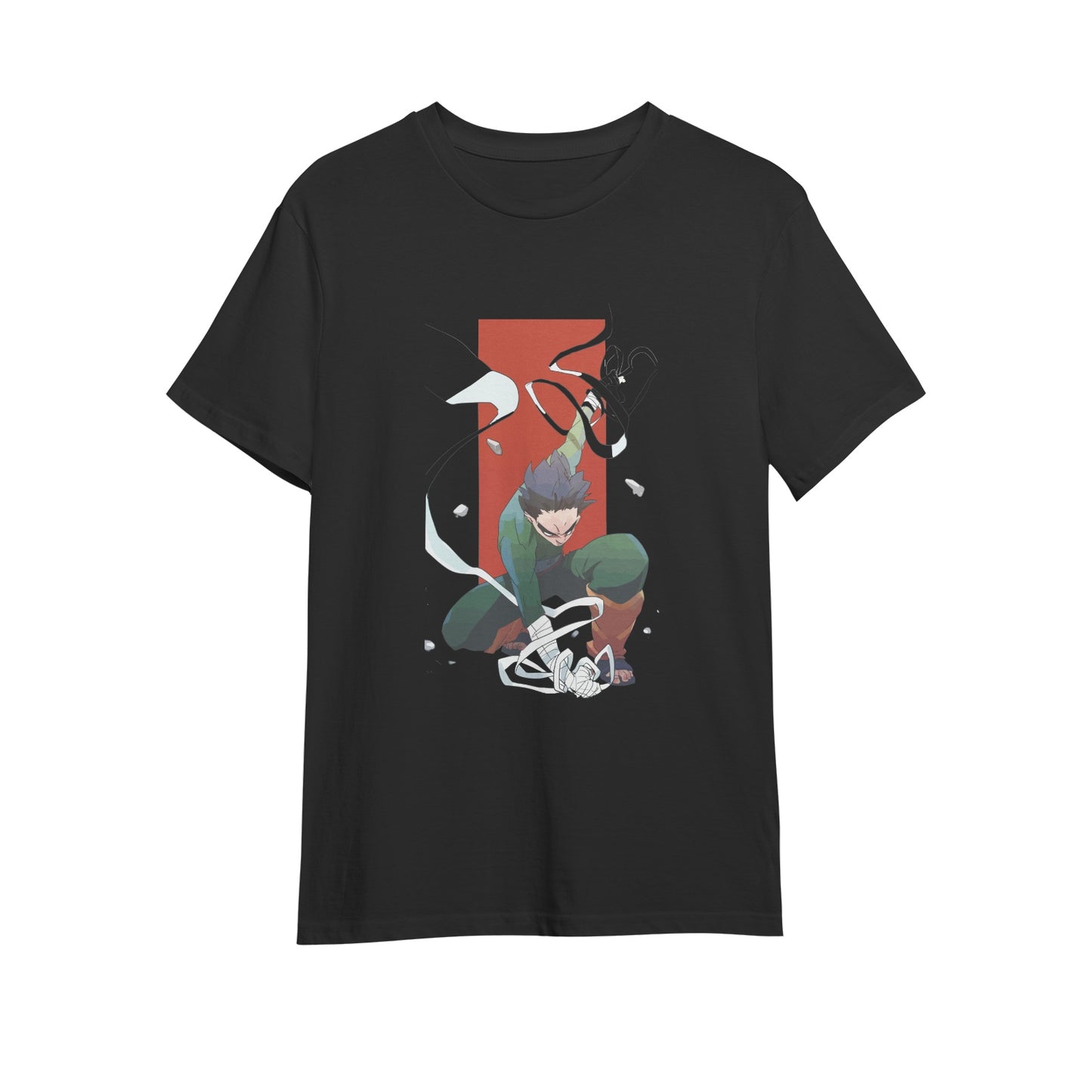 Kenshi Manga - T-shirt Custom - XS/3XL - Noir & Blanc & Bleu & Gris