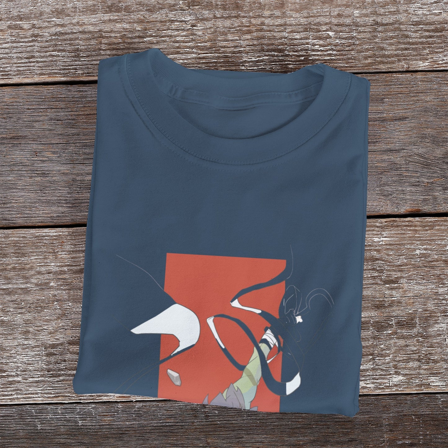 Kenshi Manga - T-shirt Custom - XS/3XL - Noir & Blanc & Bleu & Gris