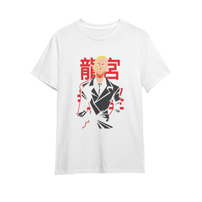 Kenshi Manga - T-shirt Custom - XS/3XL - Noir & Blanc & Bleu