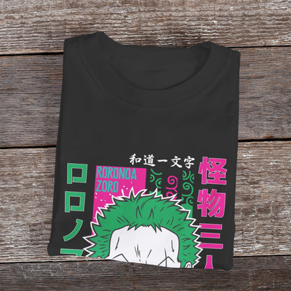 Kenshi Manga - T-shirt Custom - XS/3XL - Noir & Blanc & Gris