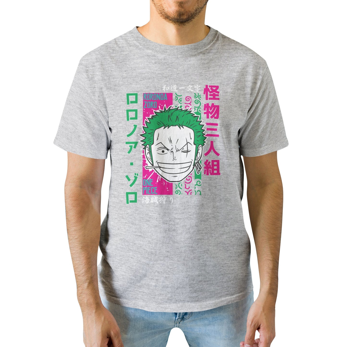 Kenshi Manga - T-shirt Custom - XS/3XL - Noir & Blanc & Gris