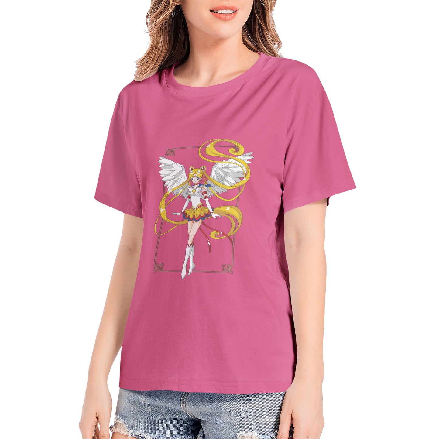 Kenshi Manga - T-shirt Custom - XS/3XL - Noir & Blanc & Rose