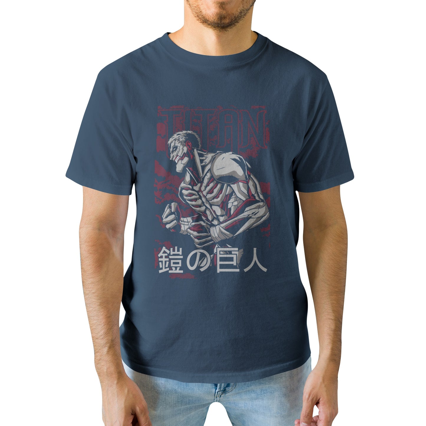 Kenshi Manga - T-shirt Custom - XS/3XL - Noir & Bleu