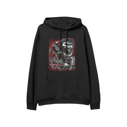 Kenshi Manga - Sweat Custom - XS/2XL - Noir & Blanc & Gris