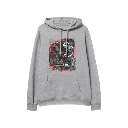 Kenshi Manga - Sweat Custom - XS/2XL - Noir & Blanc & Gris