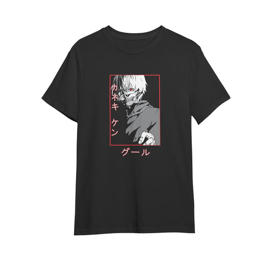 Kenshi Manga - T-shirt Custom - XS/3XL - Noir & Blanc & Rouge