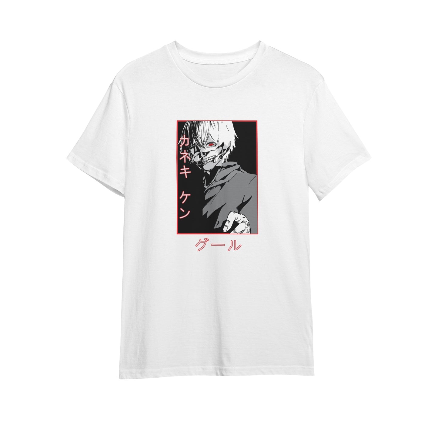 Kenshi Manga - T-shirt Custom - XS/3XL - Noir & Blanc & Rouge