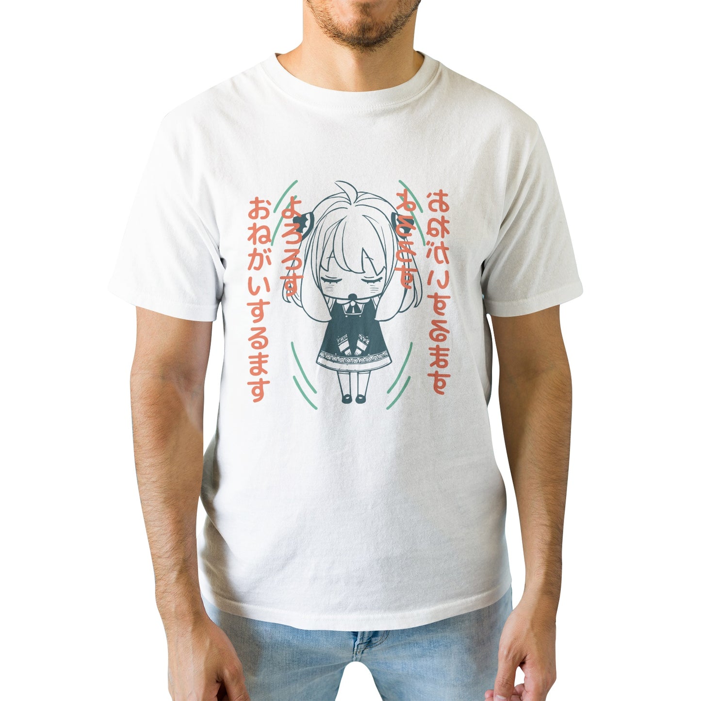 Kenshi Manga - T-shirt Custom - XS/3XL - Noir & Blanc & Bleu