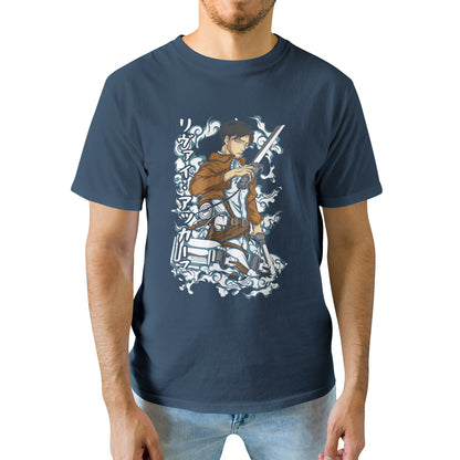 Kenshi Manga - T-shirt Custom - XS/3XL - Noir & Bleu