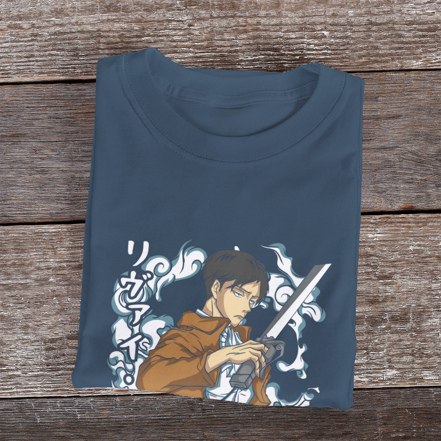 Kenshi Manga - T-shirt Custom - XS/3XL - Noir & Bleu