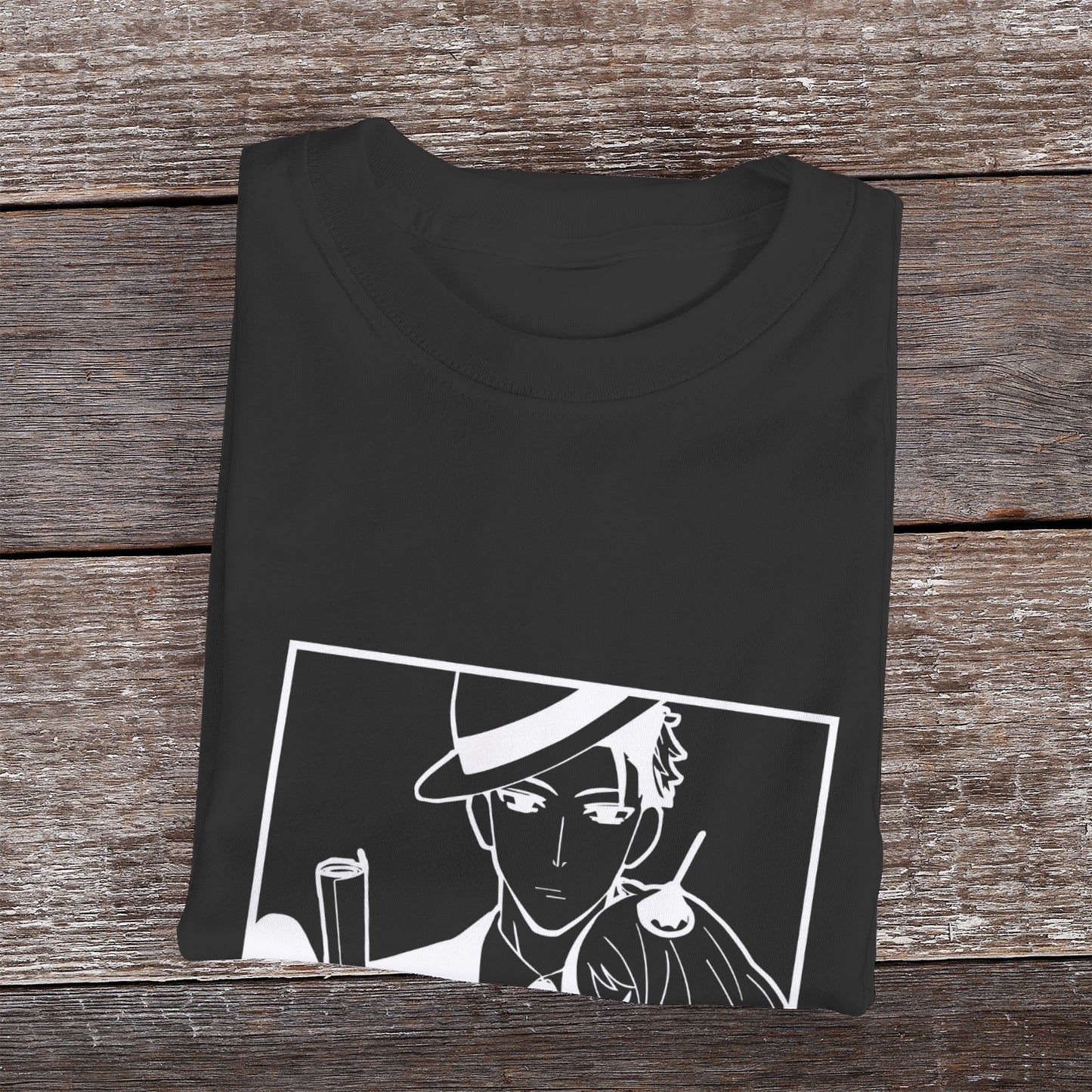 Kenshi Manga - T-shirt Custom - XS/3XL - Noir & Blanc & Bleu & Rouge & Gris