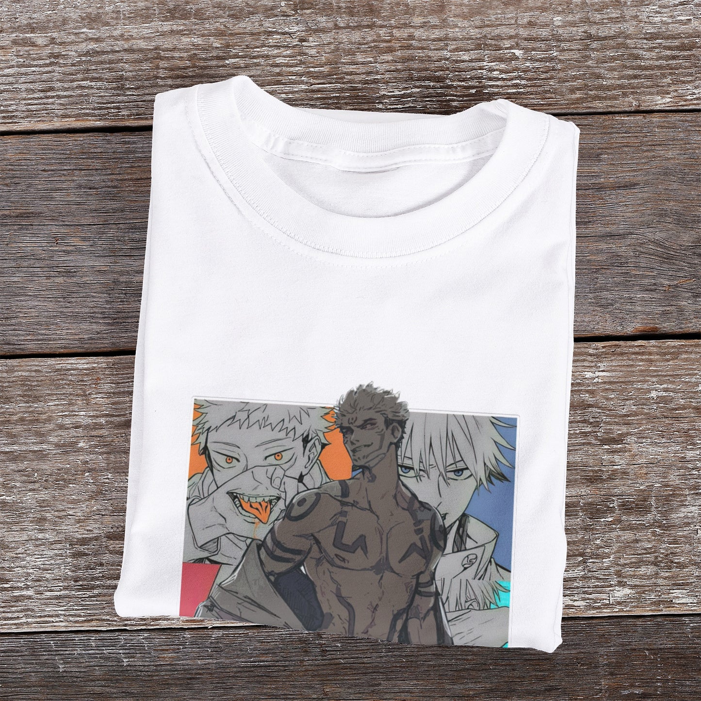 Kenshi Manga - T-shirt Custom - XS/3XL - Noir & Blanc & Bleu & Gris