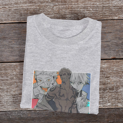 Kenshi Manga - T-shirt Custom - XS/3XL - Noir & Blanc & Bleu & Gris