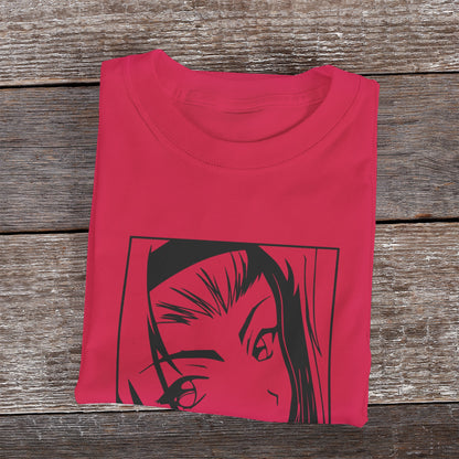 Kenshi Manga - T-shirt Custom - XS/3XL - Noir & Blanc & Bleu & Gris & Rouge