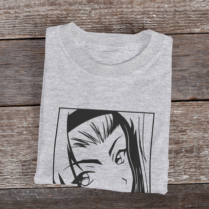 Kenshi Manga - T-shirt Custom - XS/3XL - Noir & Blanc & Bleu & Gris & Rouge