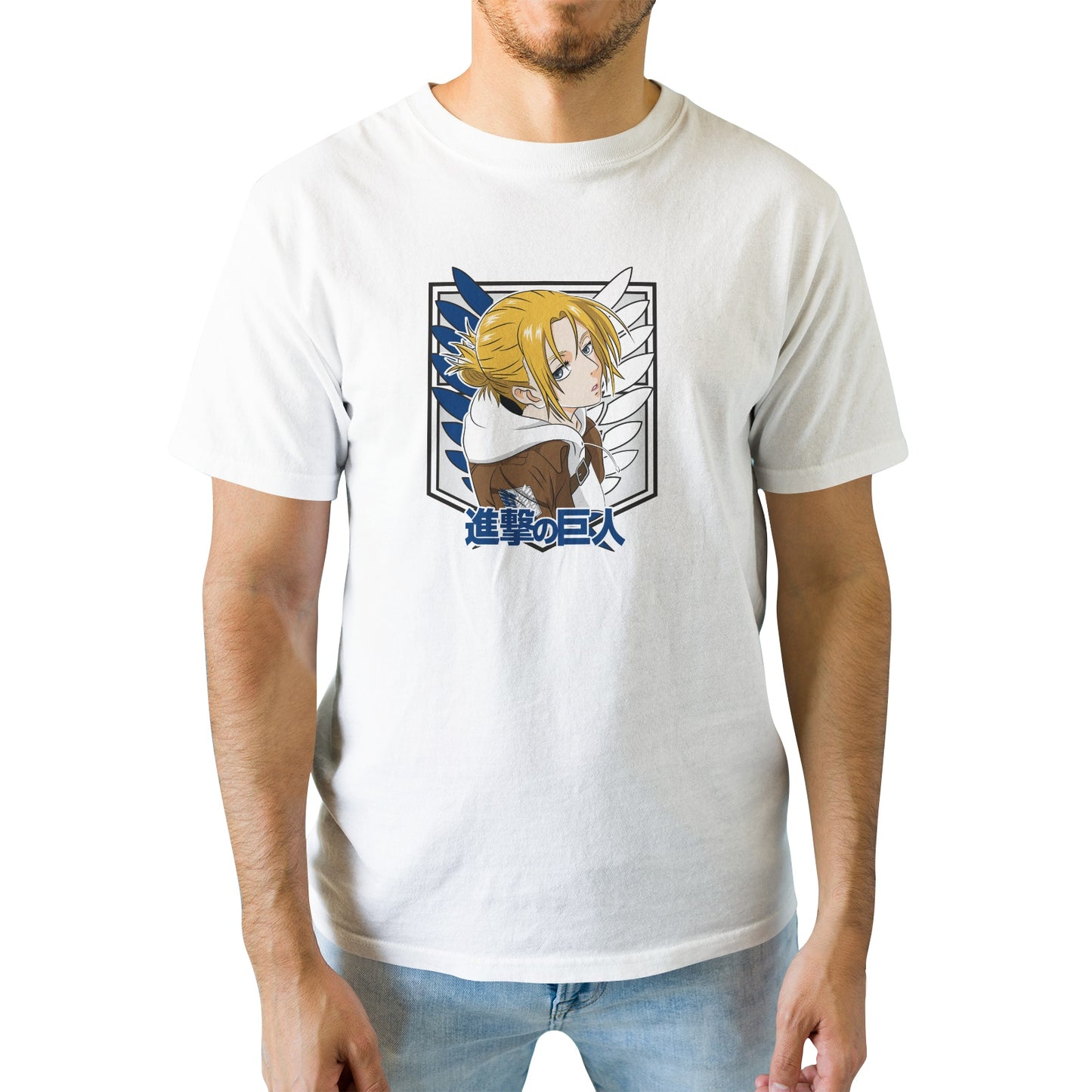 Kenshi Manga - T-shirt Custom - XS/3XL - Noir & Bleu & Blanc