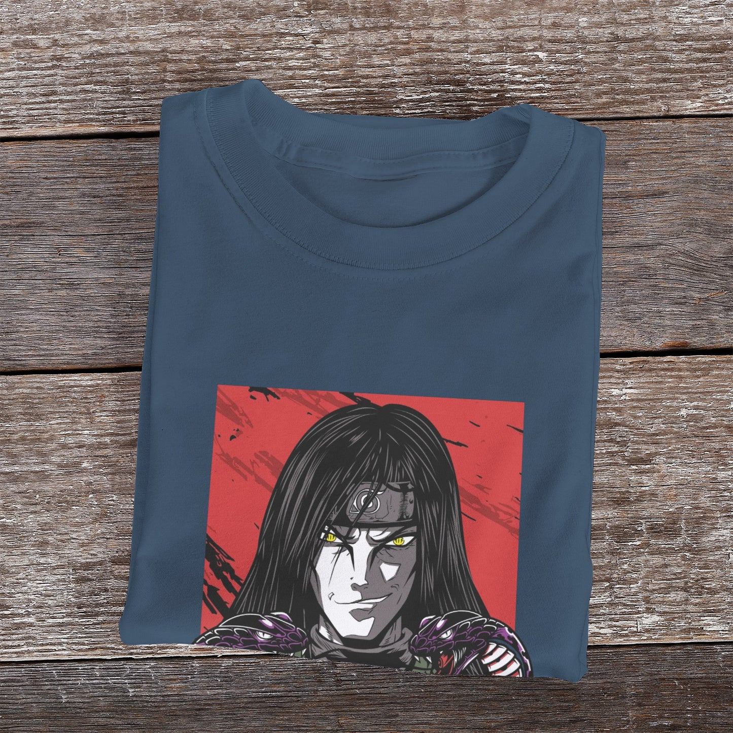 Kenshi Manga - T-shirt Custom - XS/3XL - Noir & Blanc & Bleu & Gris