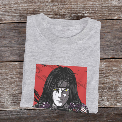 Kenshi Manga - T-shirt Custom - XS/3XL - Noir & Blanc & Bleu & Gris