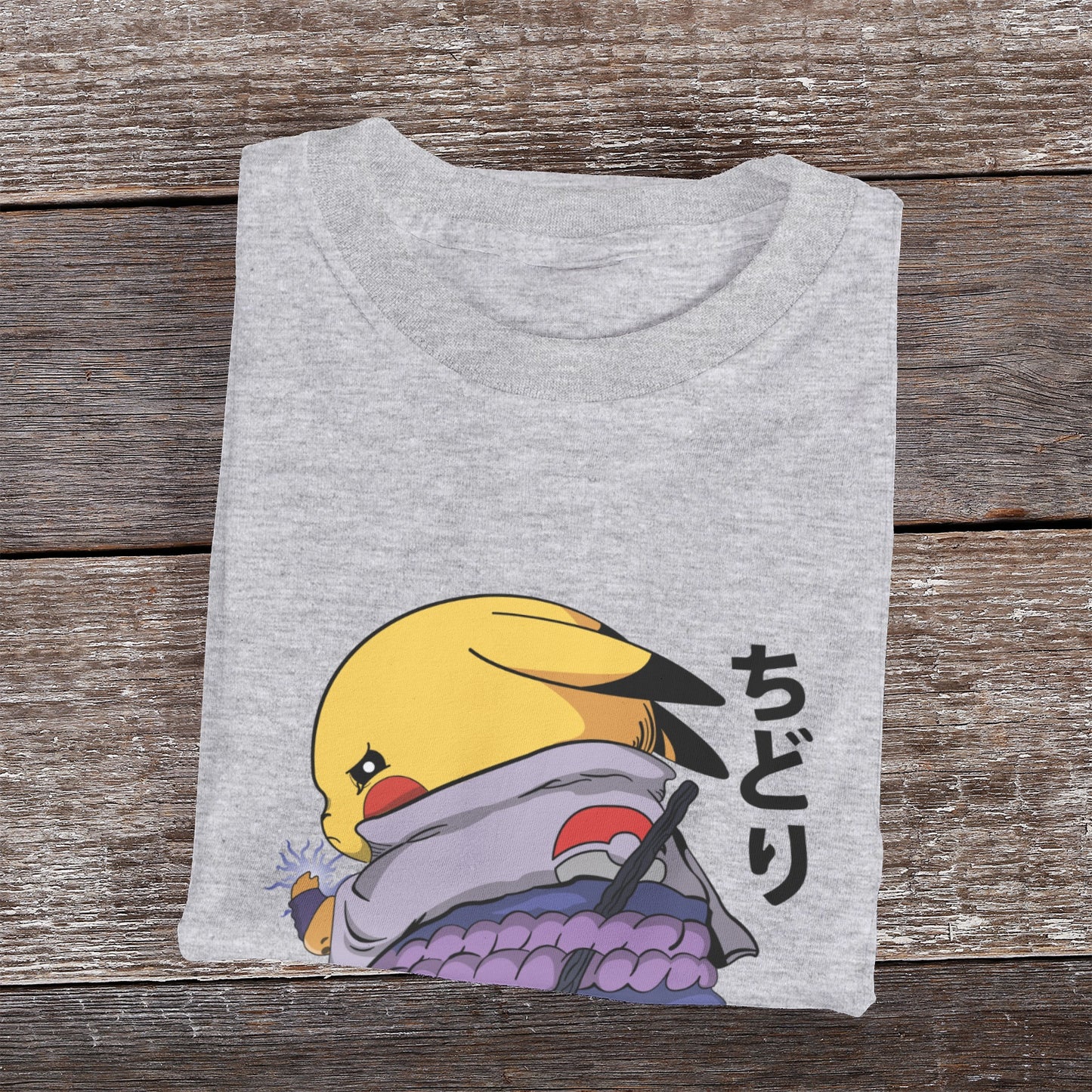 Kenshi Manga - T-shirt Custom - XS/3XL - Noir & Blanc & Rouge & Gris