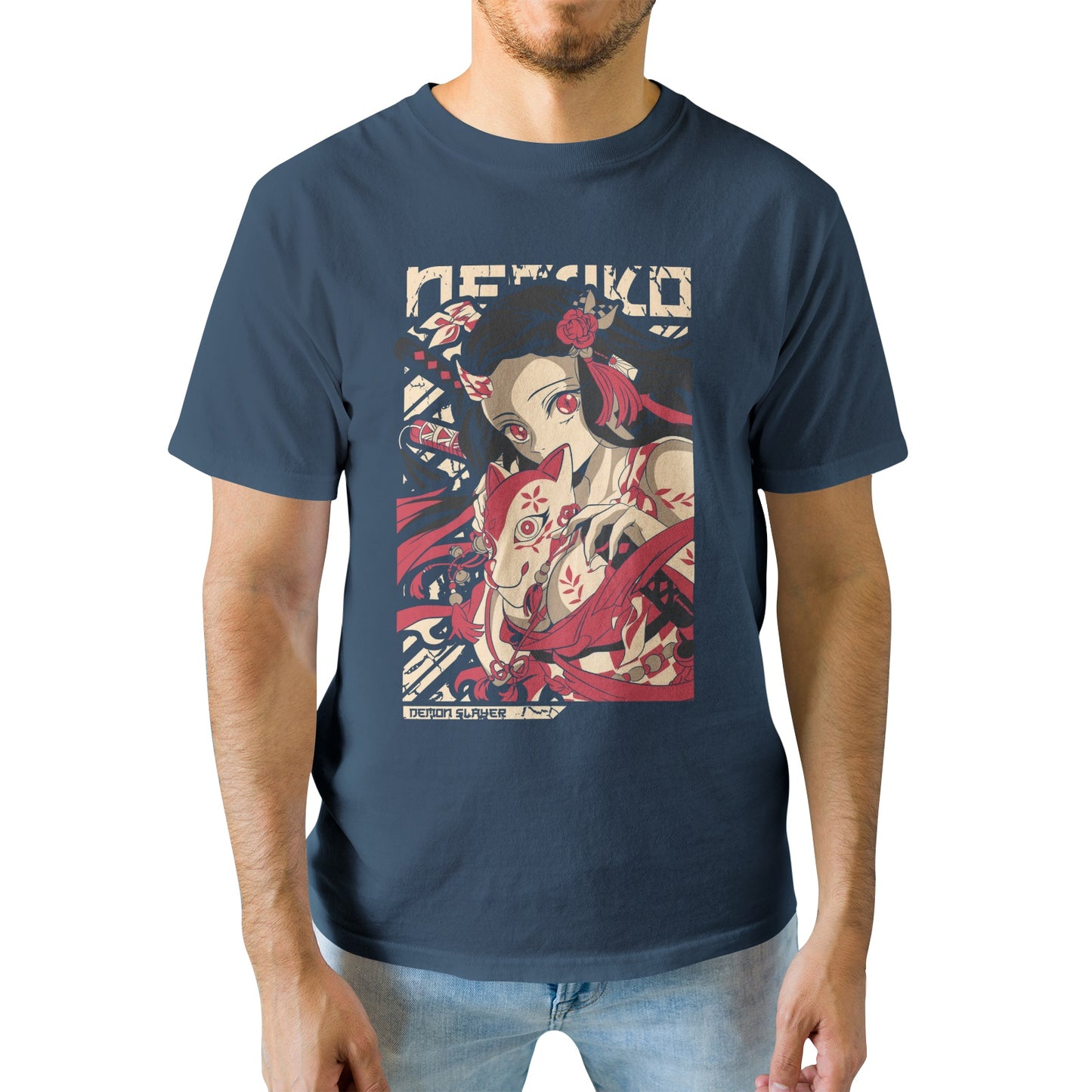 Kenshi Manga - T-shirt Custom - XS/3XL - Noir & Bleu