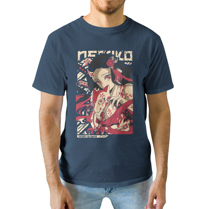 Kenshi Manga - T-shirt Custom - XS/3XL - Noir & Bleu