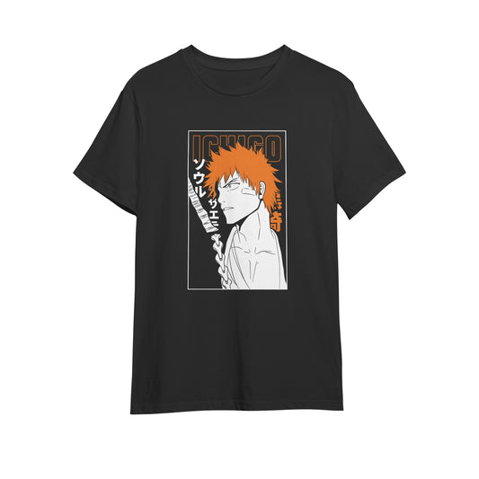 Kenshi Manga - T-shirt Custom - XS/3XL - Noir & Blanc & Bleu