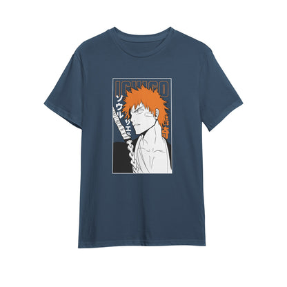 Kenshi Manga - T-shirt Custom - XS/3XL - Noir & Blanc & Bleu