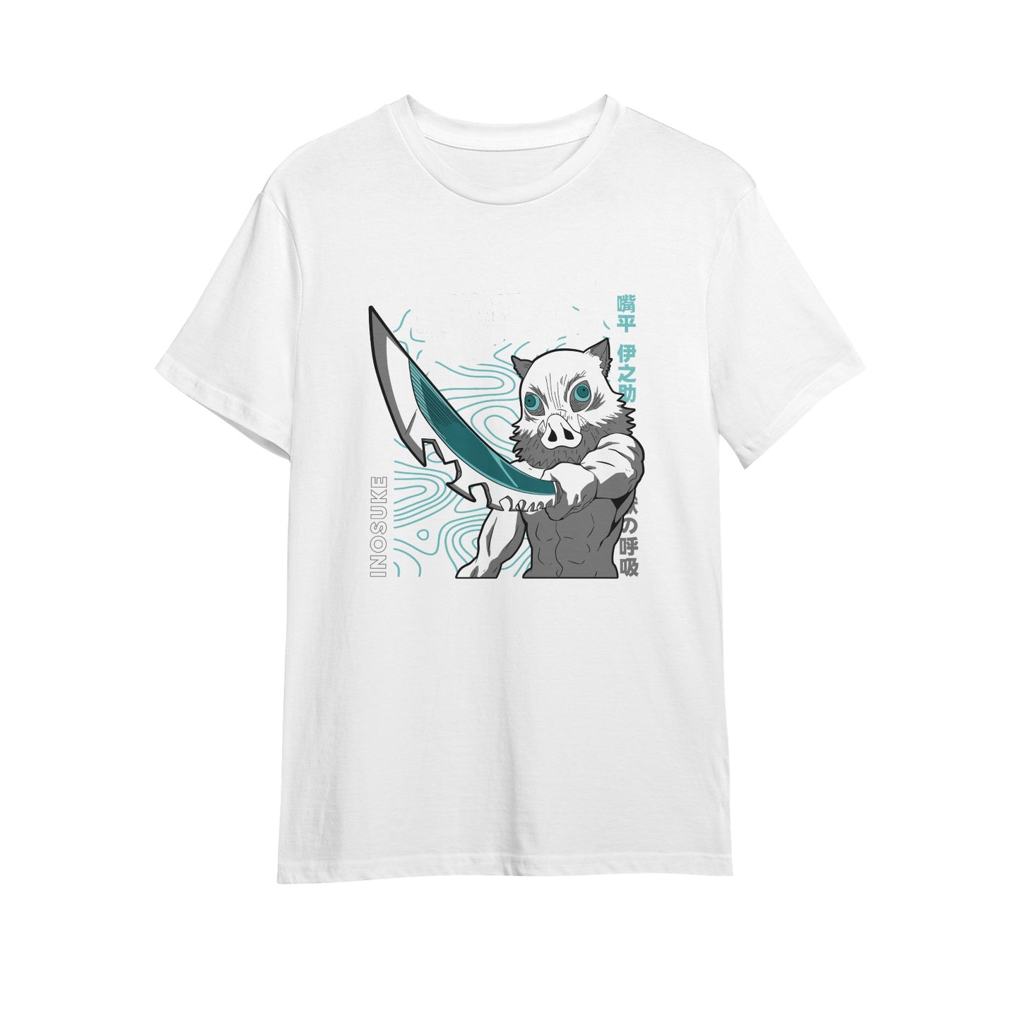 Kenshi Manga - T-shirt Custom - XS/3XL - Noir & Blanc & Bleu