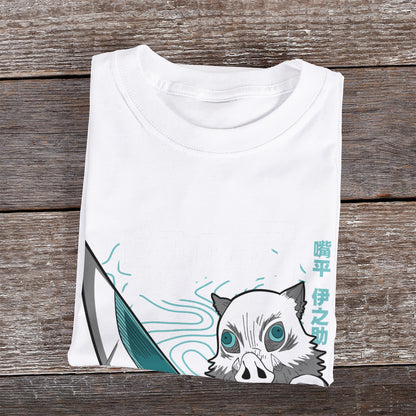 Kenshi Manga - T-shirt Custom - XS/3XL - Noir & Blanc & Bleu