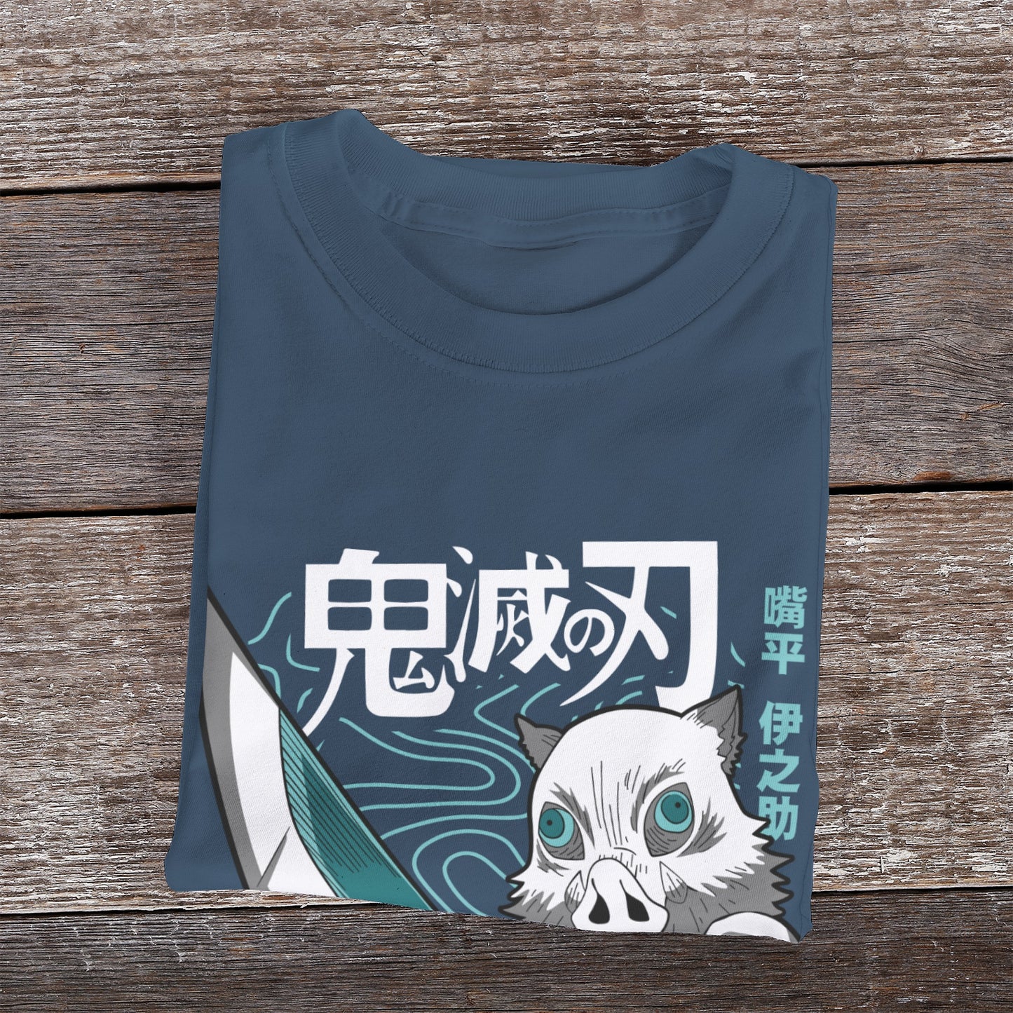 Kenshi Manga - T-shirt Custom - XS/3XL - Noir & Blanc & Bleu