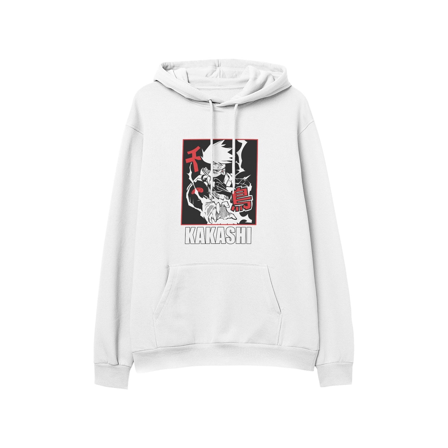 Kenshi Manga - Sweat Custom - XS/2XL - Noir & Blanc & Gris & Rouge