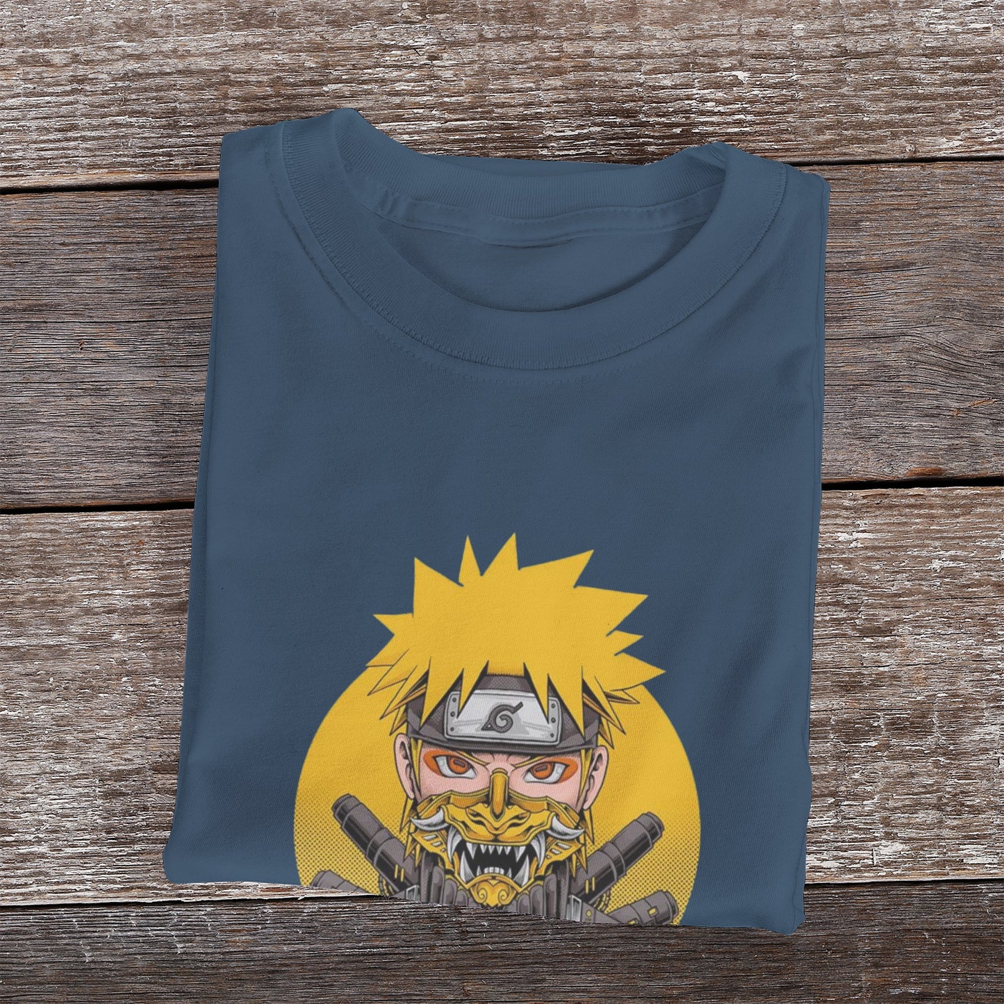 Kenshi Manga - T-shirt Custom - XS/3XL - Noir & Blanc & Bleu