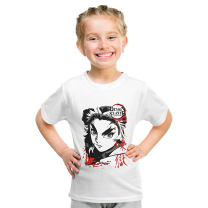 Kenshi Manga - T-shirt Custom Enfant - S/4XL - Noir & Blanc