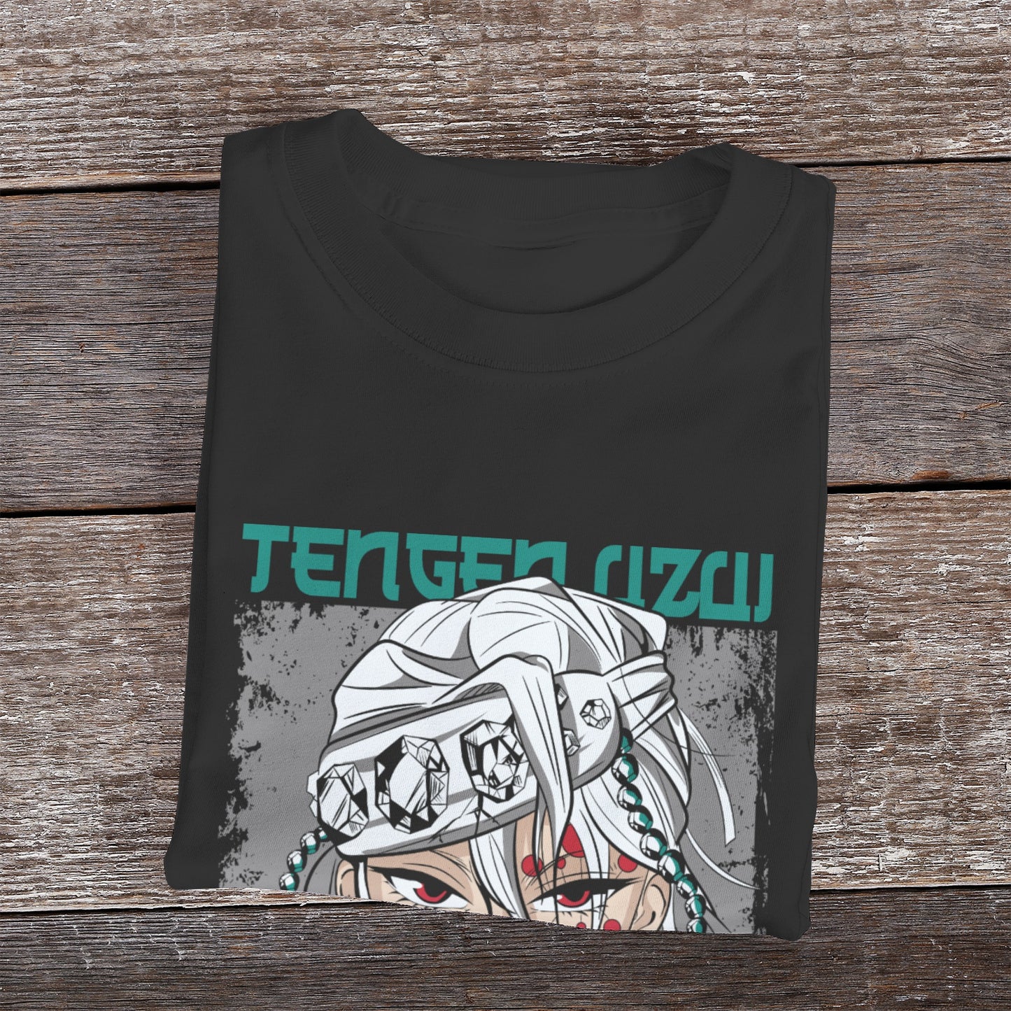 Kenshi Manga - T-shirt Custom - XS/3XL - Noir & Blanc & Gris