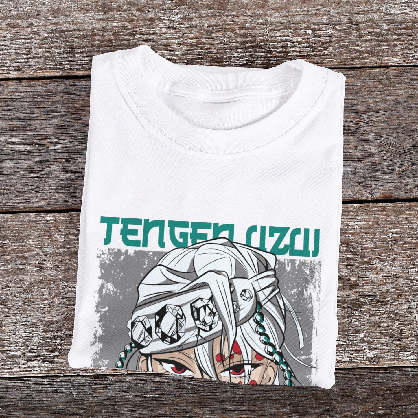 Kenshi Manga - T-shirt Custom - XS/3XL - Noir & Blanc & Gris