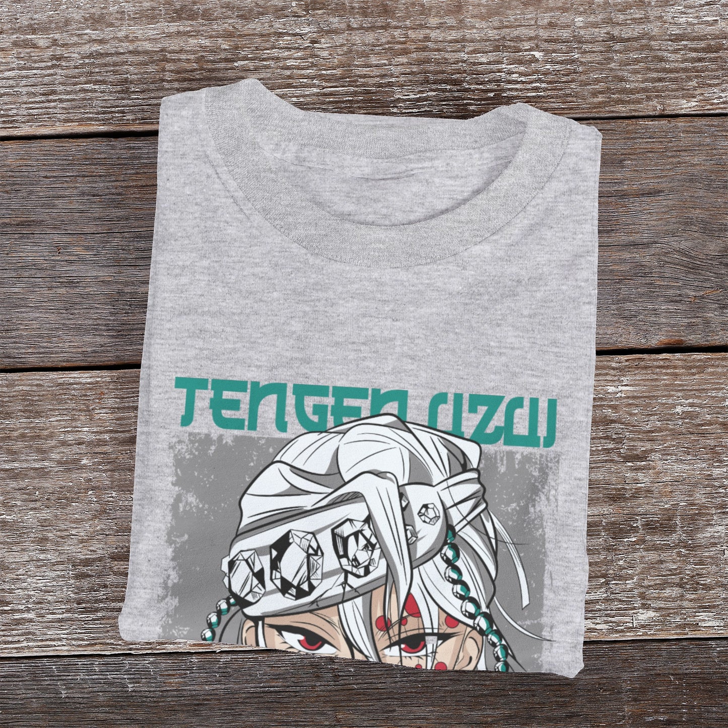 Kenshi Manga - T-shirt Custom - XS/3XL - Noir & Blanc & Gris