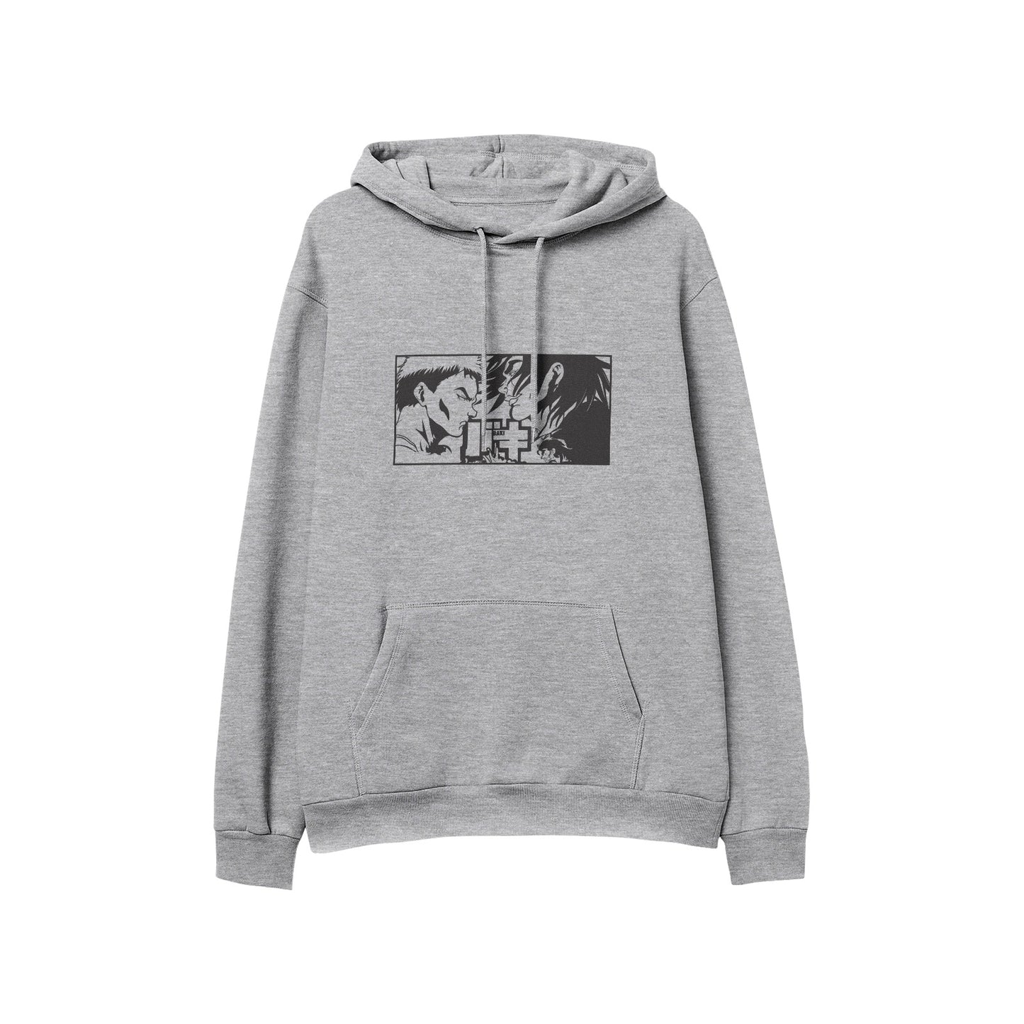 Kenshi Manga - Sweat Custom - XS/2XL - Noir & Blanc & Gris & Bordeau