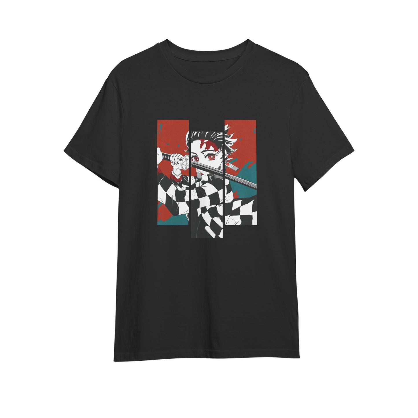 Kenshi Manga - T-shirt Custom - XS/3XL - Noir & Blanc & Gris