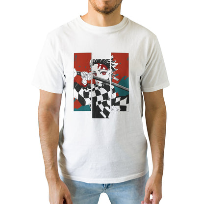 Kenshi Manga - T-shirt Custom - XS/3XL - Noir & Blanc & Gris