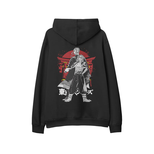 Kenshi Manga - Sweat Custom - XS/2XL - Noir & Blanc & Gris