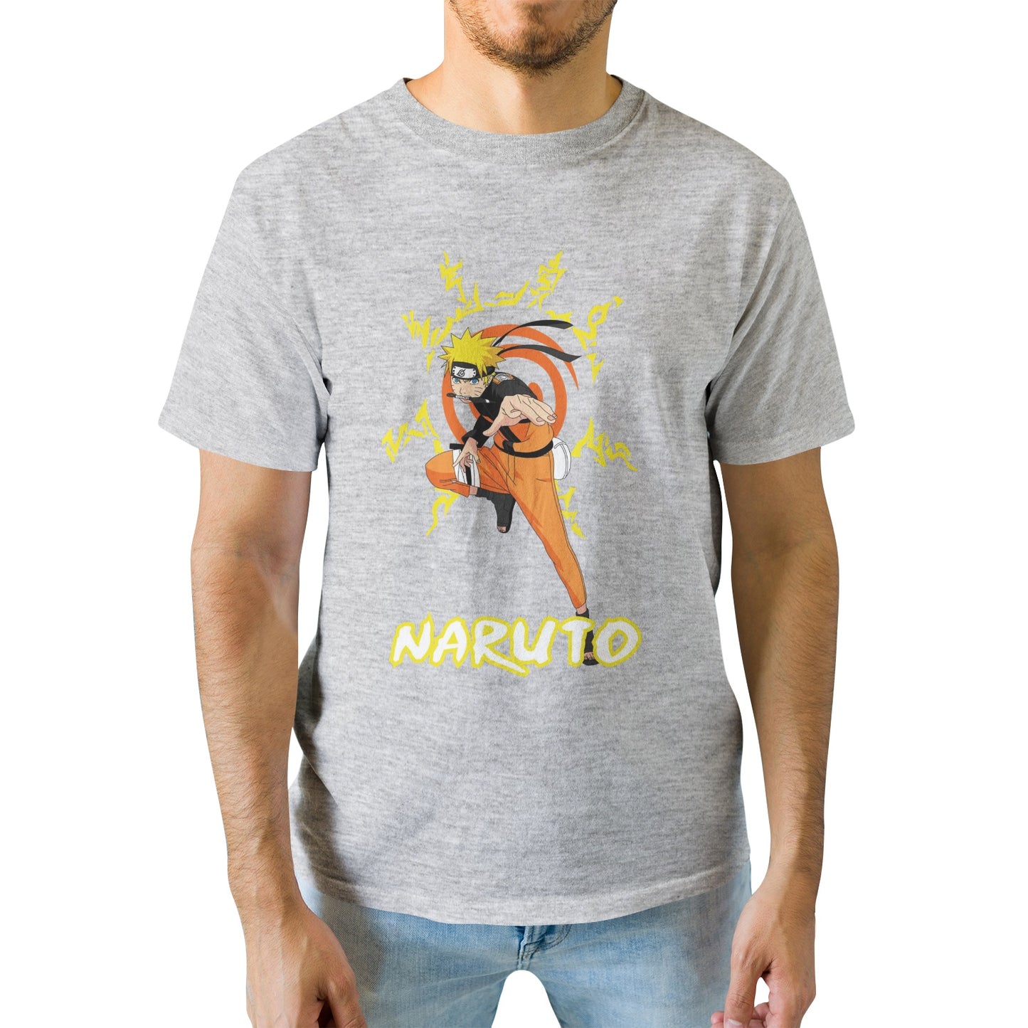 Kenshi Manga - T-shirt Custom - XS/3XL - Noir & Blanc & Bleu & Gris