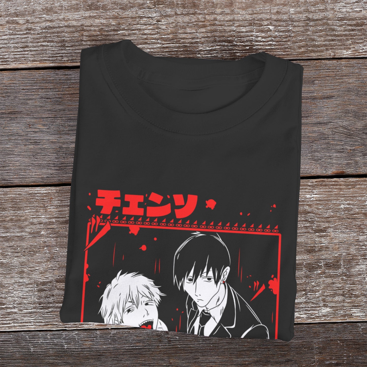 Kenshi Manga - T-shirt Custom - XS/3XL - Noir & Bleu