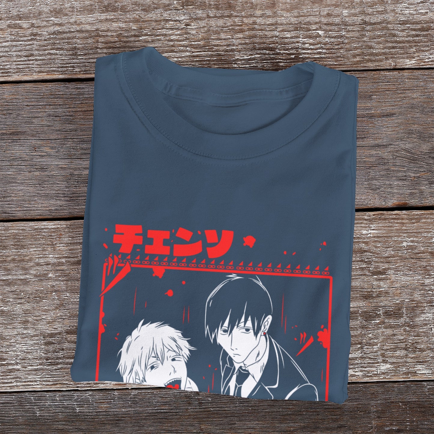 Kenshi Manga - T-shirt Custom - XS/3XL - Noir & Bleu