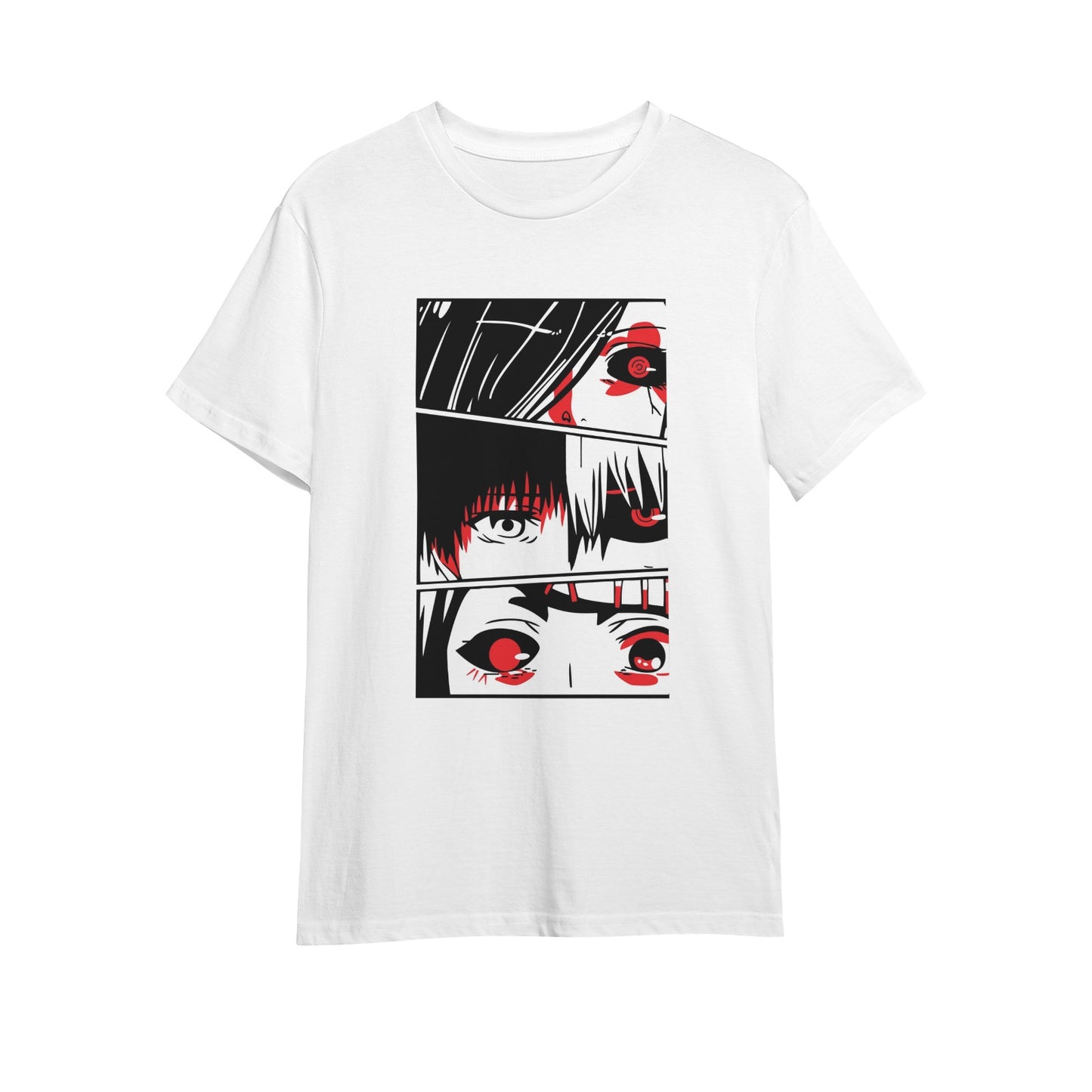 Kenshi Manga - T-shirt Custom - XS/3XL - Noir & Blanc & Gris