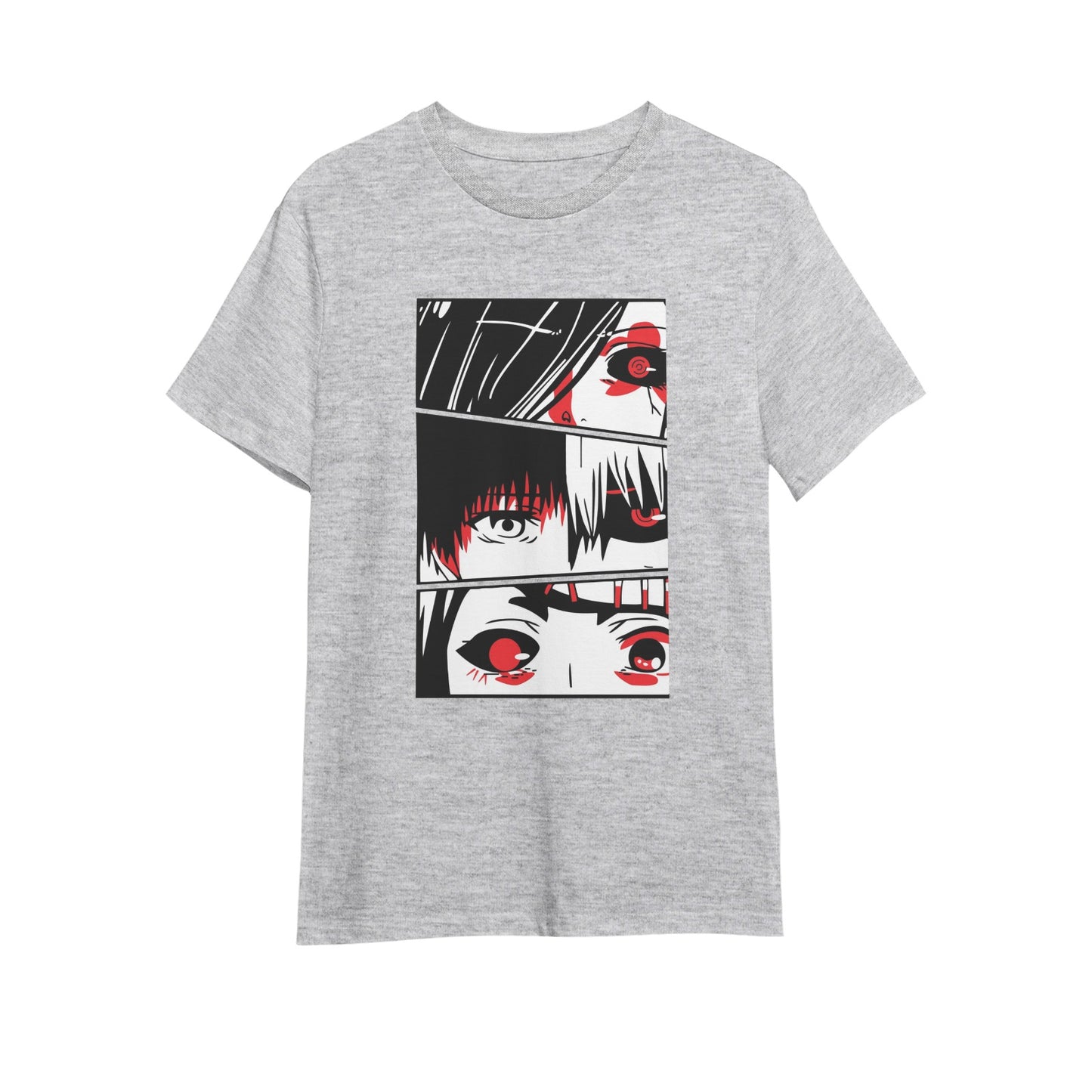 Kenshi Manga - T-shirt Custom - XS/3XL - Noir & Blanc & Gris