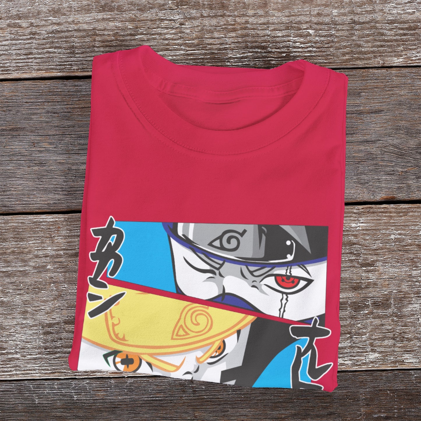 Kenshi Manga - T-shirt Custom - XS/3XL - Noir & Blanc & Rouge