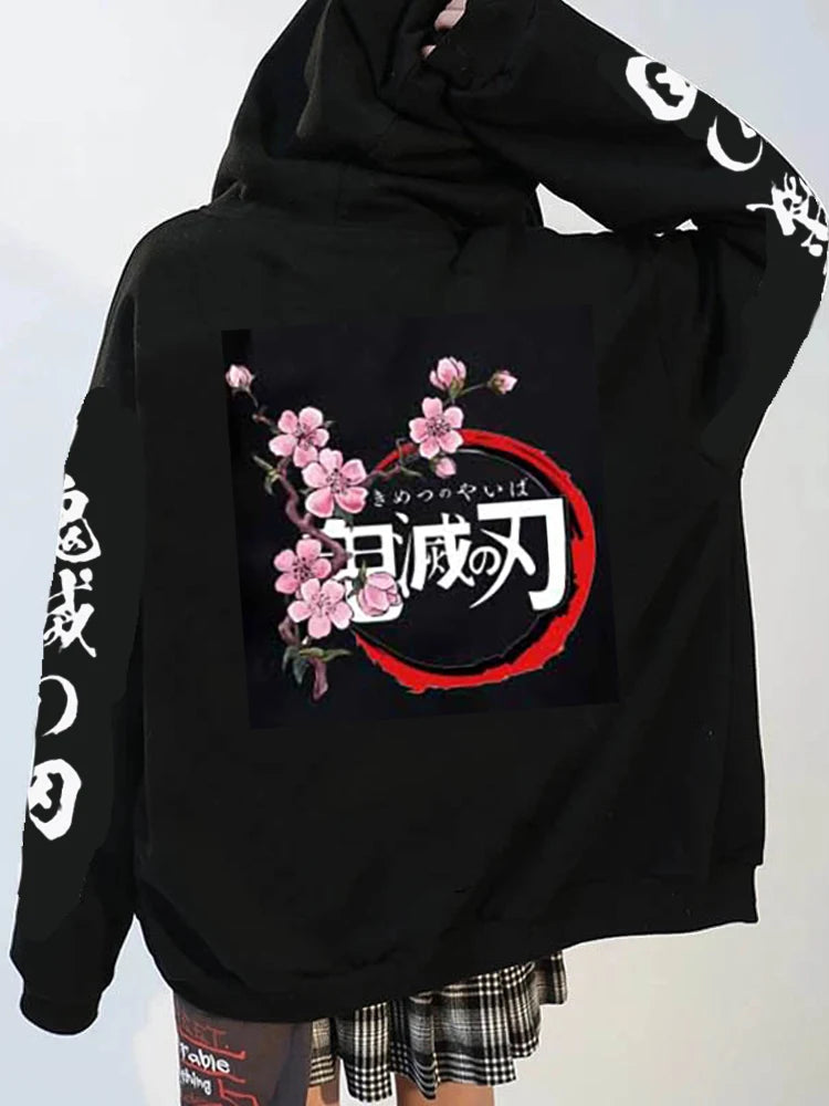 Kenshi Manga - Sweat Custom - XS/2XL - Noir & Blanc & Rose