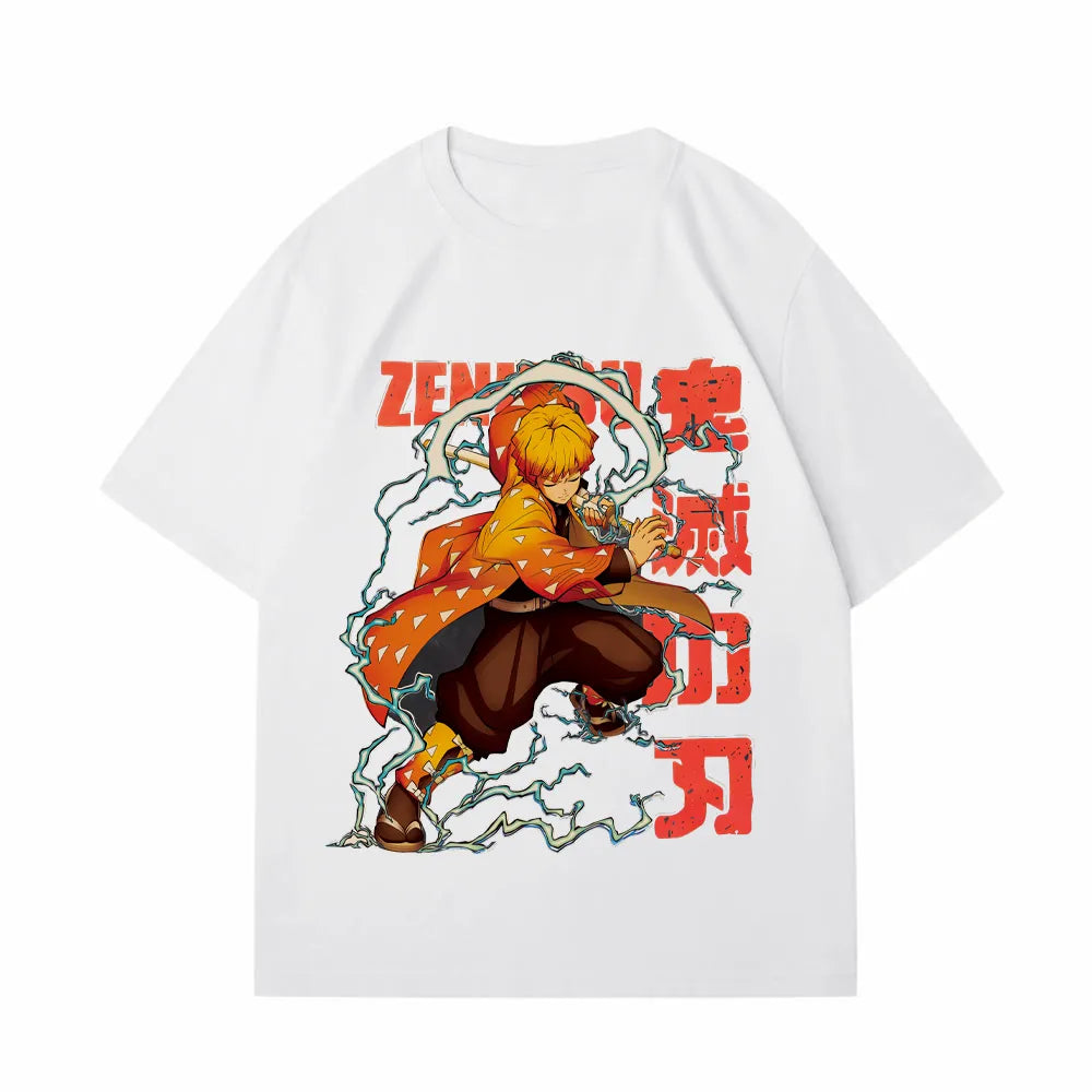 Kenshi Manga - T-shirt Custom - XS/3XL - Noir & Blanc & Bleu