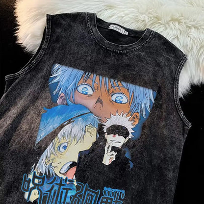 Kenshi Manga - T-shirt Délavé Custom - S/3XL - Noir